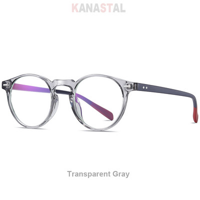 Ženske naočale za blokiranje plave svjetlosti, retro muške kompjutorske TR90 okrugli okvir za naočale Anti-Ray dioptrijske naočale