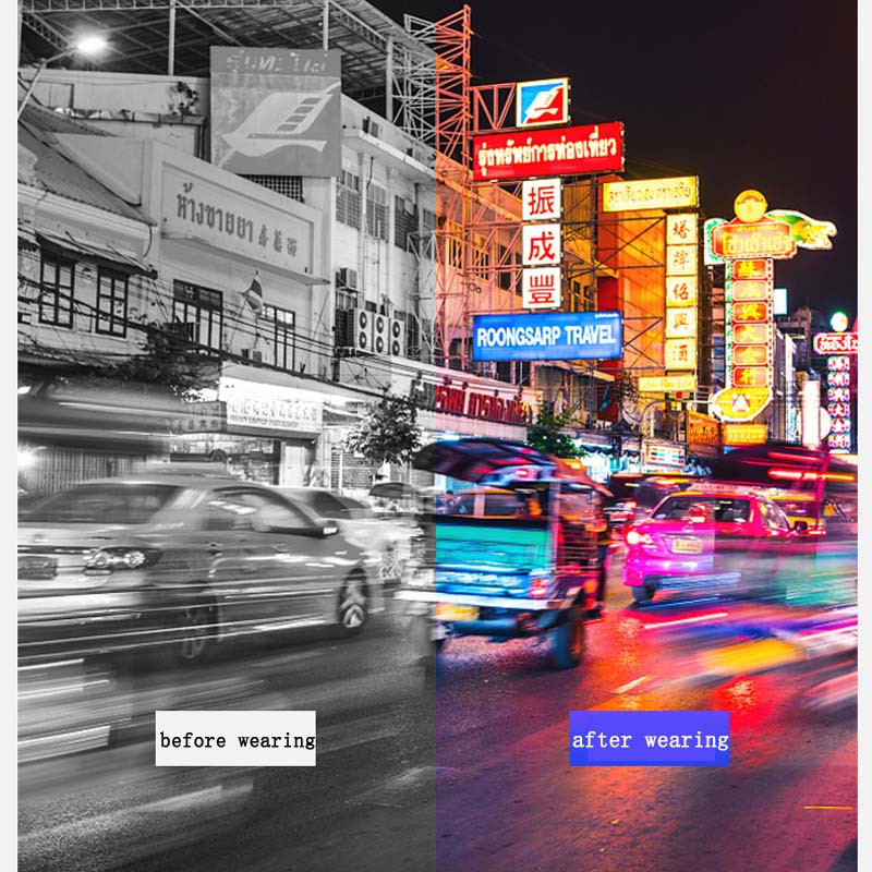 Elbru punane roheline värvipimedust korrigeerivad prillid naised mehed õues värvipimedad prillid punased rohelised värvipimedad UV400 päikeseprillid