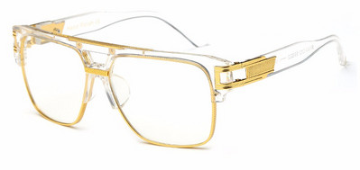 SU108 Preveliki luksuzni četvrtasti metalni okviri za naočale Muškarci Žene Dizajnerske marke Prozirni okvir za naočale za čitanje