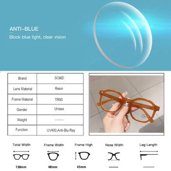 SO&EI Fashion Irregular Square Women Optical Glasses Frame Clear Anti-Ray Lens Eyewear Vintage Men Wine Red Champagne Frame