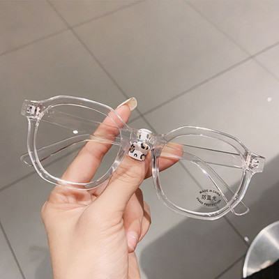 SO&EI Fashion Irregular Square Women Optical Glasses Frame Clear Anti-Ray Lens Eyewear Vintage Men Wine Red Champagne Frame