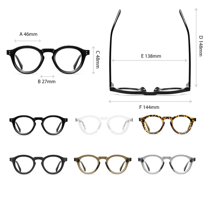 Swanwick Korean tr90 γυαλιά γυναικεία μόδα acetate ανδρικά ρετρό γυαλιά σκελετός διάφανο μαύρο αξεσουάρ διακόσμησης drop ship