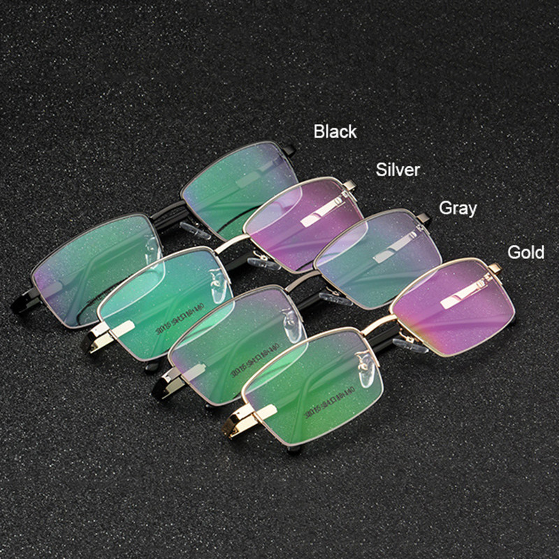 Γυαλιά UVLAIK από κράμα τιτανίου Σκελετός Ανδρικά Γυαλιά Γυαλιών Επαγγελματικής Μισής Σκελετού Ανδρικά Διαφανή Οπτική Μυωπία Συνταγογραφούμενα γυαλιά