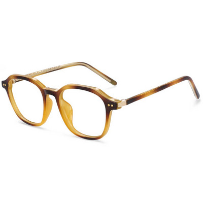 54012 Nit Retro Plastic Titan Anti Lumină Albastră Ochelari Optici Rame Bărbați Femei TR90 Ochelari de vedere de modă pentru computer