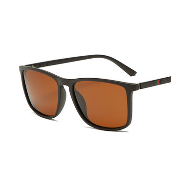 Поляризирани слънчеви очила за мъже, жени, очила с големи квадратни рамки, мъже, шофиране, риболов, класически слънчеви очила UV400 против слънчево изгаряне