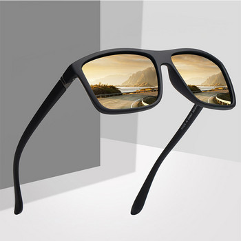Поляризирани слънчеви очила за мъже, жени, очила с големи квадратни рамки, мъже, шофиране, риболов, класически слънчеви очила UV400 против слънчево изгаряне