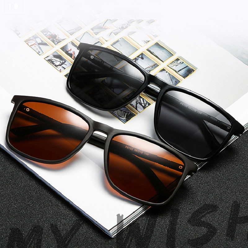 Polarizirane sunčane naočale za muškarce Žene Naočale velikog kvadratnog okvira Muške vožnje Ribolov Klasične sunčane naočale UV400 protiv opeklina