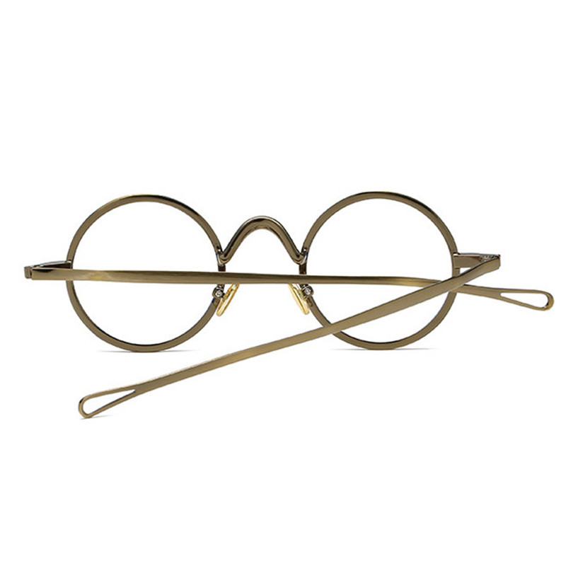 iboode Classic Metal Round Vintage Glasses Frame Men Optical Anti-blue Light Eyewear Мъжки Женски Ретро Clear Len Eyewear 2021
