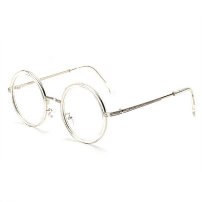 Rame de ochelari rotunzi retro, femei, bărbați, lentile transparente, rame de ochelari pentru miopie, ochelari de vedere cu prescripție optică transparente, ochelari de vedere