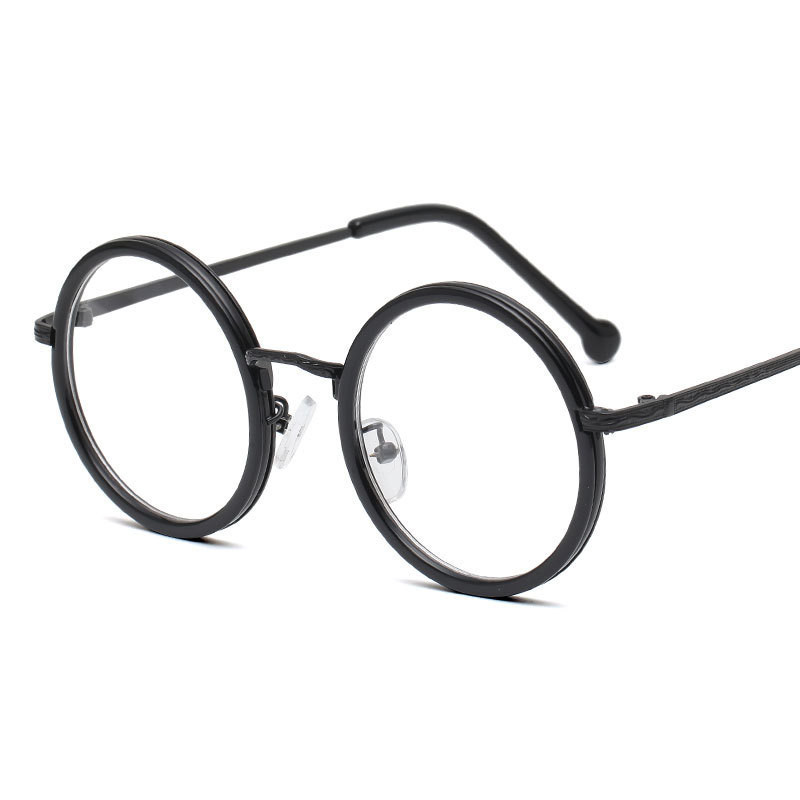 Retro apaļu briļļu ietvars sievietēm vīriešiem caurspīdīgs lēca tuvredzība Briļļu ietvari Caurspīdīgi optiski recepšu brilles brilles