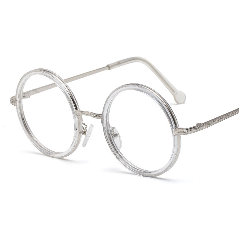 Retro apaļu briļļu ietvars sievietēm vīriešiem caurspīdīgs lēca tuvredzība Briļļu ietvari Caurspīdīgi optiski recepšu brilles brilles