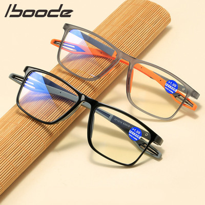iboode Ultralight Anti Blue Ray Lasīšanas brilles TR90 Saliekamas Sporta Dators Presbyopia Brilles Sievietēm Vīriešu Dioptrija +1,0 līdz 4