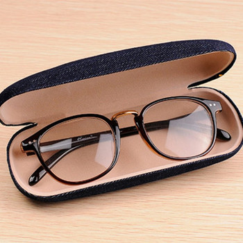 Дънкови очила Твърд калъф Кутия Жени Мъже Протектор Очила за четене Късогледство Слънчеви очила Кутия за съхранение Органайзер