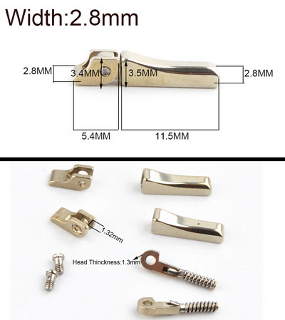5 комплекта ширина 2,1 мм 2,8 мм пружинна панта с резервни кутии за пружинни панти за очила