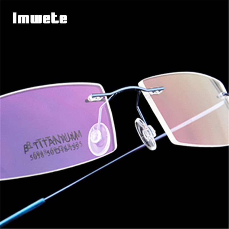 Rame de ochelari cu memorie Imwete, fără rame, cu memorie, titan, ochelari de vedere, ochelari, cu prescripție, rame optice, miopie