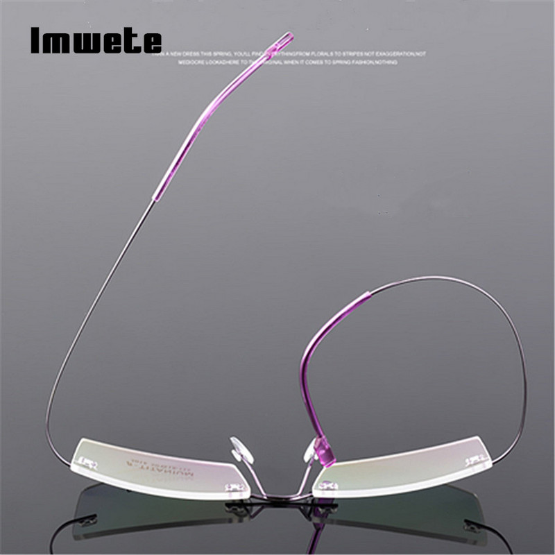 Rame de ochelari cu memorie Imwete, fără rame, cu memorie, titan, ochelari de vedere, ochelari, cu prescripție, rame optice, miopie