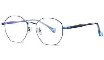 Swanwick πολύγωνο μεταλλικά γυαλιά αντι μπλε φωτός οπτικά ανδρικά μπλε μαύρα ροζ ρετρό λεπτά γυαλιά γυναικεία μόδα για unisex υπολογιστή