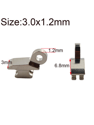 50tk 3x1,2mm 3,5x1,5mm 4x1,5mm ühe hingega plastikraami jaoks, purunenud esihinge asendusatsetaatklaasid, hinge remondiosa