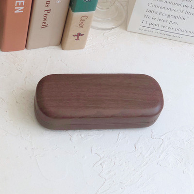 Retro futrola za naočale s drvenim okvirom za muškarce i žene kutija za naočale kreativne osobnosti kutija za sunčane naočale obična futrola za naočale