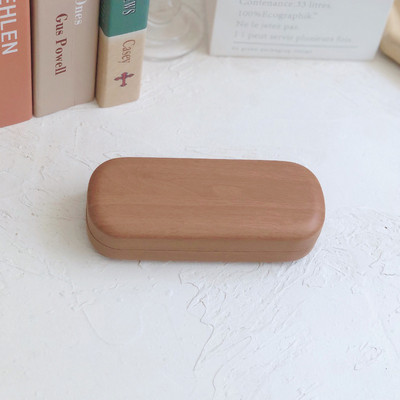 Retro futrola za naočale s drvenim okvirom za muškarce i žene kutija za naočale kreativne osobnosti kutija za sunčane naočale obična futrola za naočale