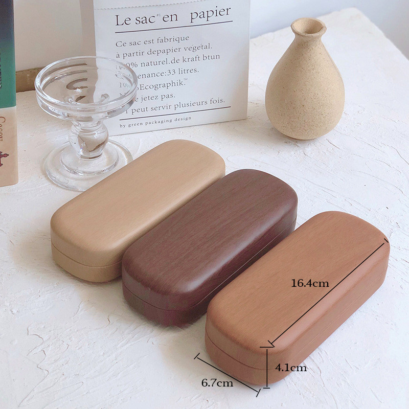 Retro futrola za naočale s drvenim okvirom za muškarce i žene kutija za naočale kreativne osobnosti kutija za sunčane naočale obična futrola za naočale