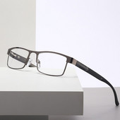 2022 Muške naočale za čitanje od legure titana, nesferične leće s 12 slojeva, naočale, poslovne dalekovidne naočale +1,0 do +4,0