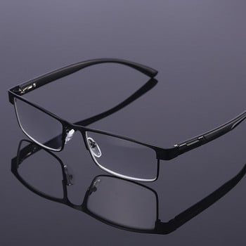 2022 Мъжки очила за четене от титаниева сплав, несферични, лещи с 12-слойно покритие, бизнес очила за далекогледство +1,0 до +4,0