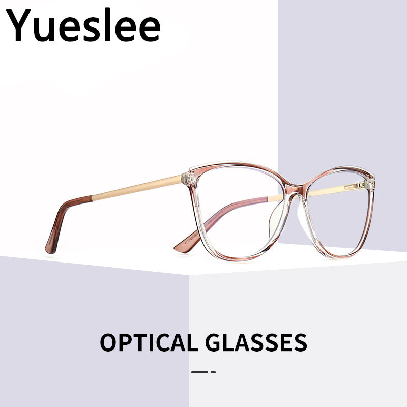 49773 Plastični titanski antiplavi retro okrugli okvir za naočale Muškarci Žene Optičke modne računalne naočale