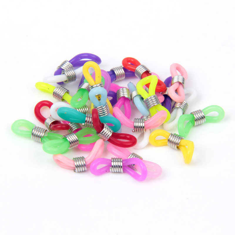 100 komada Kukica za uši Naočale Konop Držač kabela za sunčane naočale Držač trake Držač naočala Lanac Držač naočala Završeci Kraj petlje Konektor