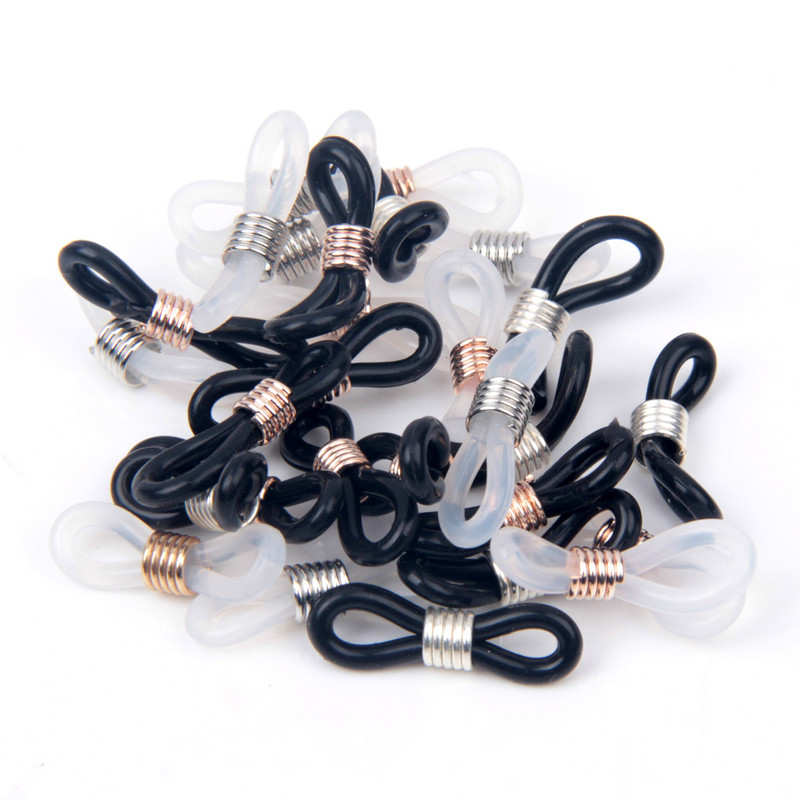 100 komada Kukica za uši Naočale Konop Držač kabela za sunčane naočale Držač trake Držač naočala Lanac Držač naočala Završeci Kraj petlje Konektor