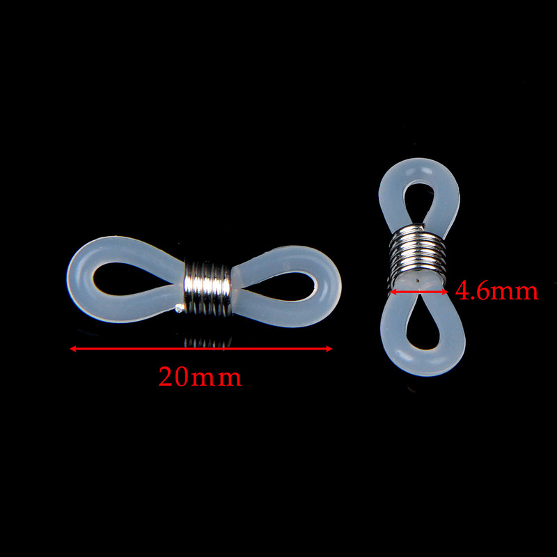 100 komada Kukica za uši Naočale Konop Držač kabela za sunčane naočale Držač trake Držač naočala Lanac Držač naočala Završeci Kraj petlje Konektor