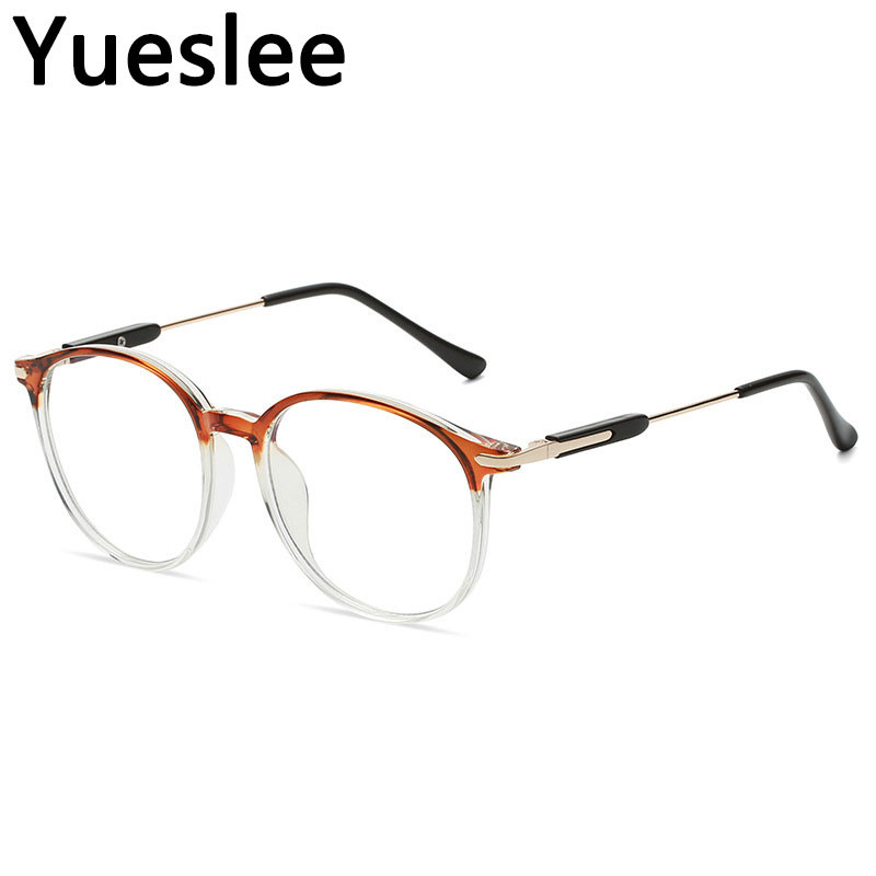 49774 Plastični titanski antiplavi retro okrugli okvir za naočale Muškarci Žene Optičke modne računalne naočale