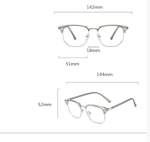 VWKTUUN naočale muške poluplave protiv svjetla naočale ženske četvrtaste naočale za muškarce velike naočale za čitanje ženske muške lunete