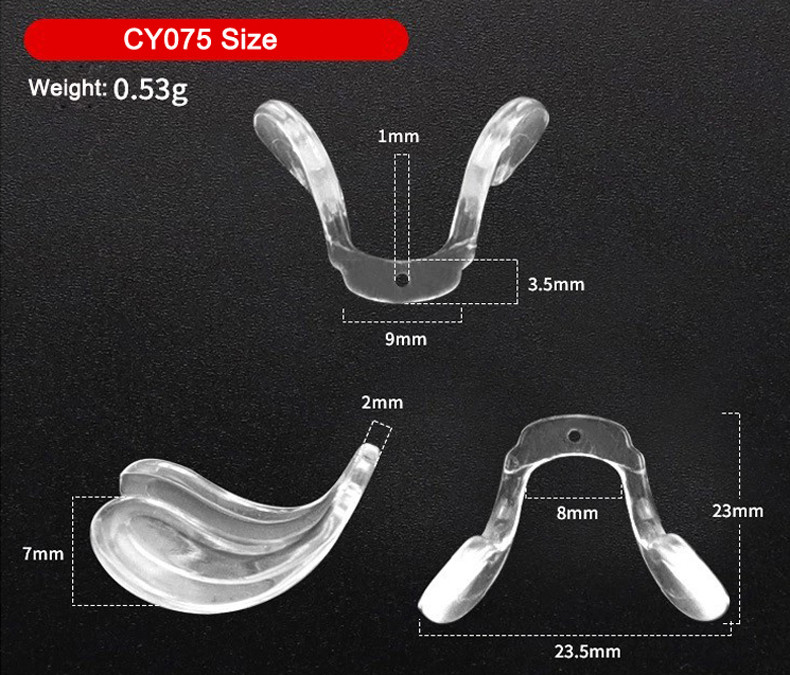 10 komada šarenih silikonskih JEDNODIJELNIH jastučića za nos s vijkom u jednoj rupici Dodatak za naočale protiv klizanja CY075 CY076