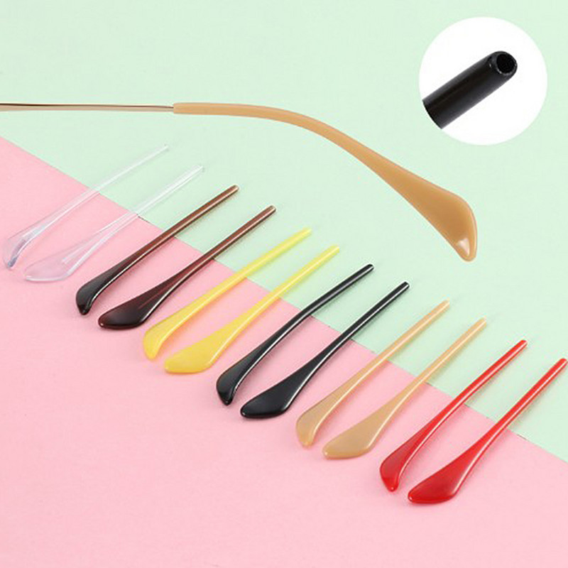 10 pari (20 kom) protukliznih plastičnih vrhova za naočale za metalne naočale s naočalama s vrhovima koji imitiraju acetatnu sljepoočnicu za naočale