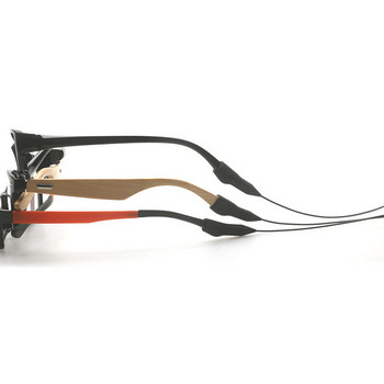 Elbru γυαλιά σιλικόνης Αντιολισθητικό λουρί σχοινιού με ρυθμιζόμενο μήκος Παιδικά γυαλιά κορδόνι για ενήλικες αναδιπλούμενα αθλητικά γυαλιά σχοινί