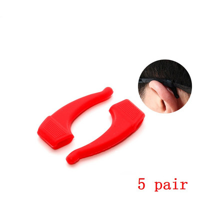 ZRHUA 5 ζεύγη αντιολισθητικών ωτοασπίδων γυαλιών Οράσεως σιλικόνης Γυαλιά γυαλιών Γυαλιά Αξεσουάρ Γυαλιά Γυαλιά Αντιολισθητικά Άγκιστρα αυτιών