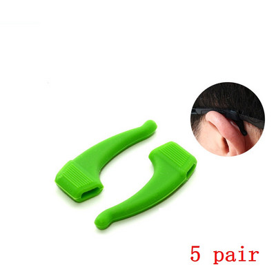 ZRHUA 5 ζεύγη αντιολισθητικών ωτοασπίδων γυαλιών Οράσεως σιλικόνης Γυαλιά γυαλιών Γυαλιά Αξεσουάρ Γυαλιά Γυαλιά Αντιολισθητικά Άγκιστρα αυτιών