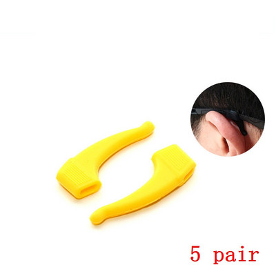 ZRHUA 5 ζεύγη αντιολισθητικών ωτοασπίδων γυαλιών Οράσεως σιλικόνης Γυαλιά γυαλιών Γυαλιά Αξεσουάρ Γυαλιά Γυαλιά Αντιολισθητικά Άγκιστρα αυτιών