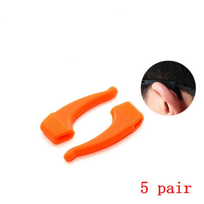 ZRHUA 5 ζεύγη αντιολισθητικών ωτοασπίδων γυαλιών Οράσεως σιλικόνης Γυαλιά γυαλιών Γυαλιά Αξεσουάρ Γυαλιά Γυαλιά Αντιολισθητικά Άγκιστρα αυτιών