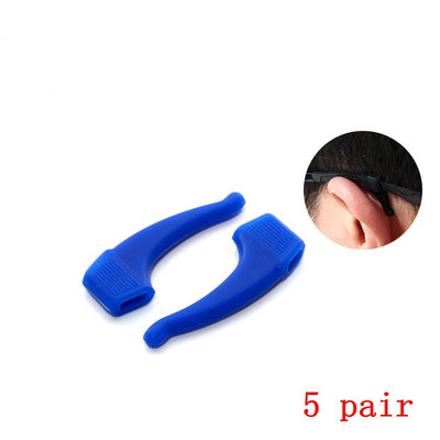 ZRHUA 5 ζεύγη αντιολισθητικών ωτοασπίδων γυαλιών Οράσεως σιλικόνης Γυαλιά γυαλιών Γυαλιά Αξεσουάρ Γυαλιά Γυαλιά Αντιολισθητικά Άγκιστρα αυτιών