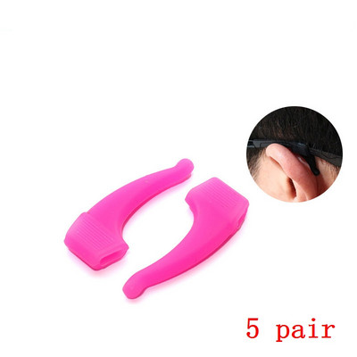 ZRHUA 5 ζεύγη αντιολισθητικών ωτοασπίδων γυαλιών Οράσεως σιλικόνης Γυαλιά γυαλιών Γυαλιά Αξεσουάρ Γυαλιά Γυαλιά Αντιολισθητικά Άγκιστρα αυτιών
