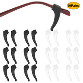 10 pari silikonskih protukliznih držača za naočale za uši Kuka za pričvršćivanje sportskih naočala Kuka za držanje naočala za naočale protiv klizanja za djecu i odrasle