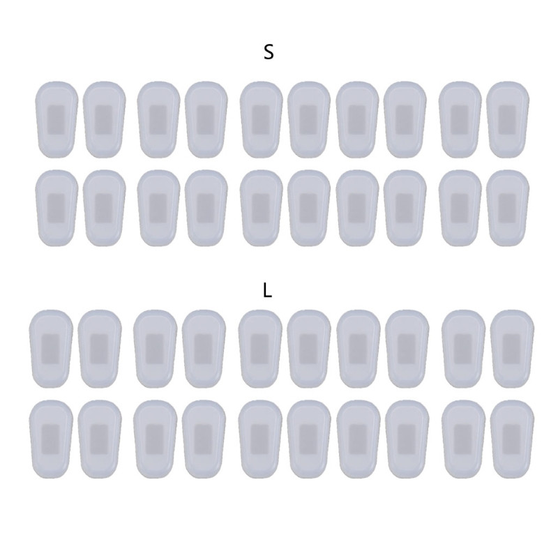10 чифта подложки за очила с мека силиконова подмяна на въздушни възглавници за очила