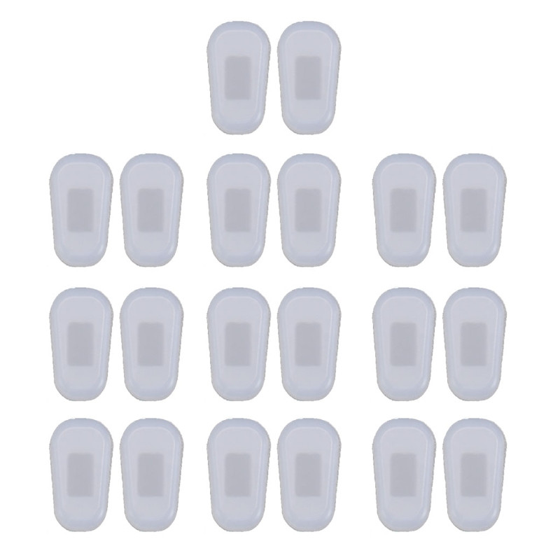 10 чифта подложки за очила с мека силиконова подмяна на въздушни възглавници за очила