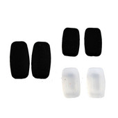 10 pari (20 kom) 11 mm 13 mm crni prozirni silikonski alat za popravak jastučića za nos za naočale