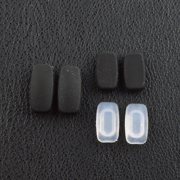10 чифта (20 бр.) 11 mm 13 mm черен прозрачен силиконов инструмент за ремонт на подложки за нос за очила