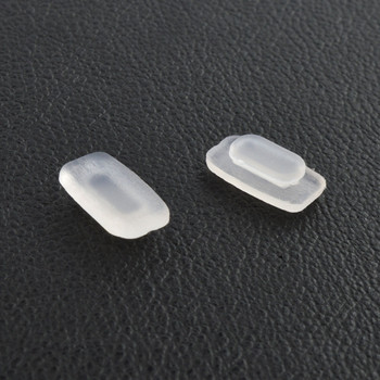 10 чифта (20 бр.) 11 mm 13 mm черен прозрачен силиконов инструмент за ремонт на подложки за нос за очила