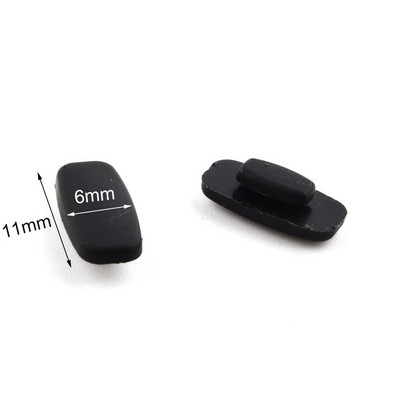 10 pari (20 kom) 11 mm 13 mm crni prozirni silikonski alat za popravak jastučića za nos za naočale