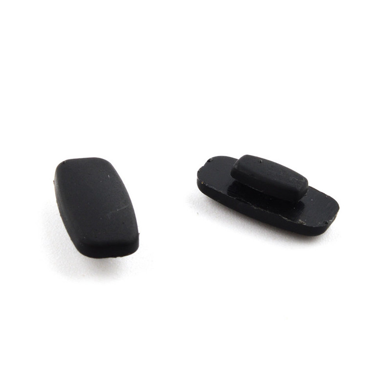 10 porų (20 vnt.) 11 mm 13 mm juodos skaidraus silikono užspaudžiamų nosies pagalvėlių taisymo įrankis akiniams